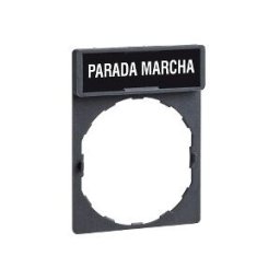 porta-etiqueta 30 x 40 mm para etiqueta 8 x 27 mm con marcaje PARADA MARCHA ref. ZBY2466 Schneider Electric [PLAZO 3-6 SEMANAS]
