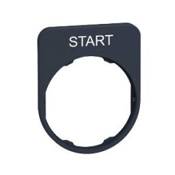 PLACA INSCRIP.FLUSH 30x40MM START"" ref. ZBYFP2303 Schneider Electric [PLAZO 3-6 SEMANAS]