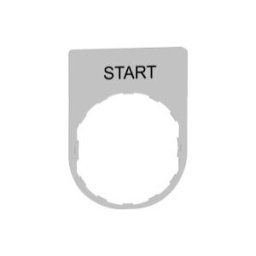 PLACA INSCRIP.30x40MM START" COL.BL." ref. ZBYP2303C1 Schneider Electric [PLAZO 3-6 SEMANAS]