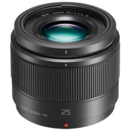 Panasonic AF 25 mm f/1,7 Asph. G negro Micro Cuatro Tercios