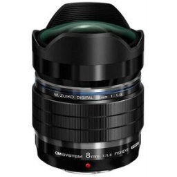 OM SYSTEM Objetivo ojo de pez M.Zuiko Digital ED 8 mm f/1,8 PRO mÃ¡s bolsa Micro Cuatro Tercios