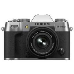 Fujifilm X-T50 + 15-45 mm plata