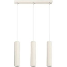 Lámpara colgante tubo Karbon Beige 3L