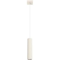 Lámpara colgante tubo Karbon Beige 1