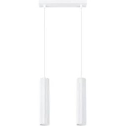 Lámpara colgante tubo Karbon Blanco 2