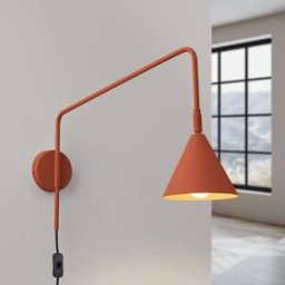 Aplique de pared Nox Rojo Ocre