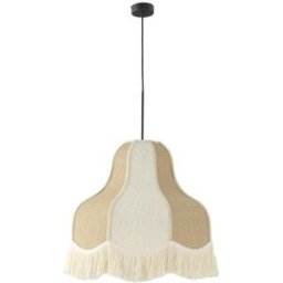 Lámpara de Techo Liv D40 Beige Yute con Flecos
