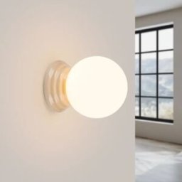 Aplique de cerámica de colores Zori con IP44 Beige