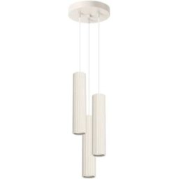 Lámpara colgante tubo Karbon Beige 3P
