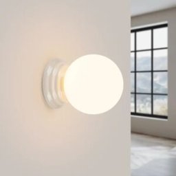 Aplique de cerámica de colores Zori con IP44 Blanco