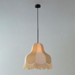 Lámpara de Techo Liv D50 Beige Yute con Flecos