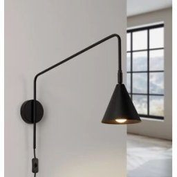 Aplique de pared Nox Negro