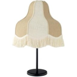 Lámpara de Mesa con flecos LIV Beige Yute con Flecos