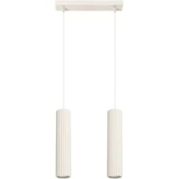 Lámpara colgante tubo Karbon Beige 2