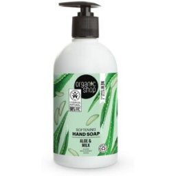 Organic Shop Jabón de Manos Suavizante Aloe de Barbados 500 ml