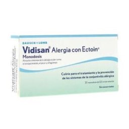 Bausch Lomb Vidisan Colirio Alergía con Ectoína Monodosis 20 x 0,5 ml