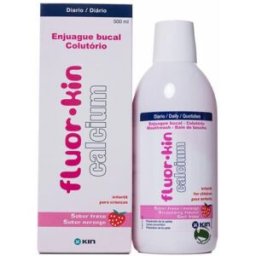 Kin Fluor Calcio Colutorio Infantil Fresa 500 ml 500 ml
