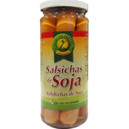 Cem Porcento Salchicha Vegetal Soja Bote 390 gr