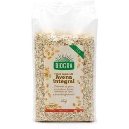 Biogra Copos de Avena Finos Integrales Bio 1 kg