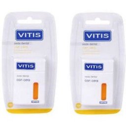 Vitis Duplo Seda Dental con Cera