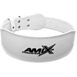 Amix Cinturón Deportivo de Cuero Blanco XL