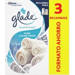 Glade Un Toque Ambientador Recambios Primavera 3 uds