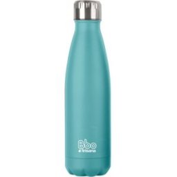Irisana Botella Bbo Termo Acero Inoxidable y Funda 500 ml Turquesa