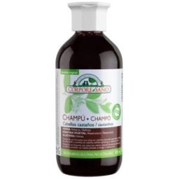 Corpore Sano Champú a la Henna para Cabellos Castaños - 300 mililitros