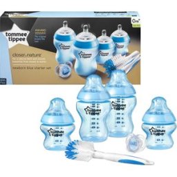 Tommee Tippee Kit de Iniciación Biberón Closer to Nature 6 piezas azul