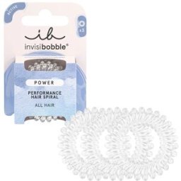 Invisibobble Coletero Power Crystal Clear 3 piezas