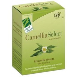 100% Natural Camellia select Extracto de té verde 60 Cápsulas