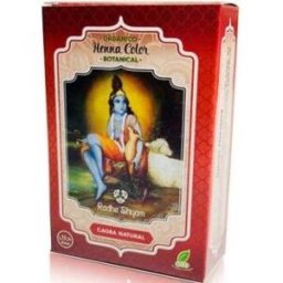 Radhe Shyam Henna Color Botanical Tinte en Polvo Caoba Natural 100 gr