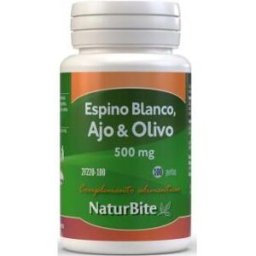 Naturbite Espino Blanco + Ajo + Olivo 100 Perlas