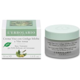 L'Erbolario Crema Facial con Ginkgo Biloba y Uva Roja 50 ml