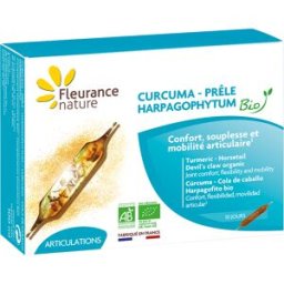 Fleurance Nature Cúrcuma Harpagofito Cola de Caballo Bio 40 cápsulas