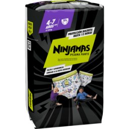 Dodot Ninjama Ropa Interior Absorbente 4 a 7 Años 10 Unidades Cohetes