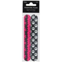 Cala Lima de Uñas Fashion Skull Pink 2 piezas