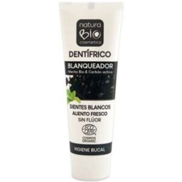 NaturaBIO Cosmetics Dentífrico Blanqueador Menta bio & Carbón activo