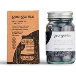 Georganics Enjuage Bucal Carbon Activado 180 Pastillas