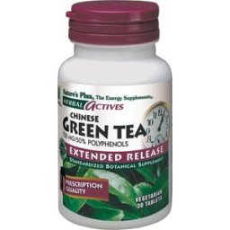 NaturesPlus Herbal Actives Te Verde Chino - 30 Comprimidos