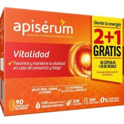 Apisérum Vitamina Pack 3 meses (2+1) 90 Cápsulas