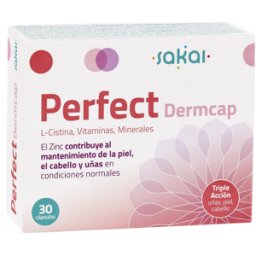Sakai Perfect Dermcap nutre tu piel, cabello y uñas 30 cápsulas