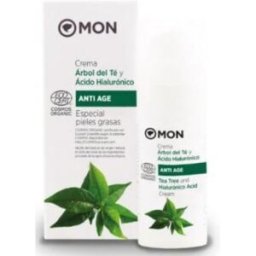 MON Crema Facial Árbol del Té y Ácido Hialurónico BIO 50 ml 50 ml