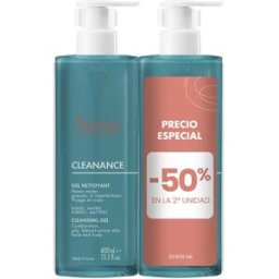 Avène Cleanance Gel Limpiador Pack 2 X 400 ml