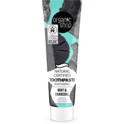 Organic Shop Dentífrico Blanqueante Carbón y Menta 100 gr