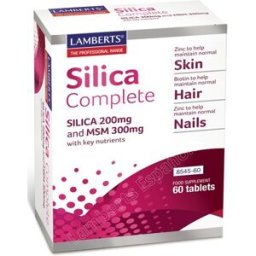 Lamberts Silica Complete Cabello, Piel y Uñas 60 Pastillas 84 gr