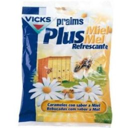 Vicks Caramelos de Miel Refrescante Praims Plus 72 gr