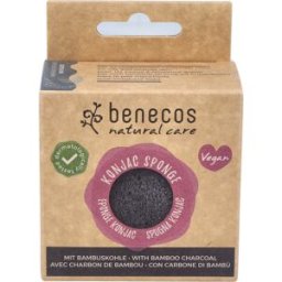 Benecos Natural Care Esponja Konjac Bambú Negro Purificante-Piel Grasa
