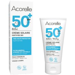Acorelle Crema Solar Bebe Filtro Mineral Bio SPF 50+ 50 ml