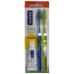 Vitis Cepillo Dental Access Suave Duplo +Pasta Dentífrica 15 ml